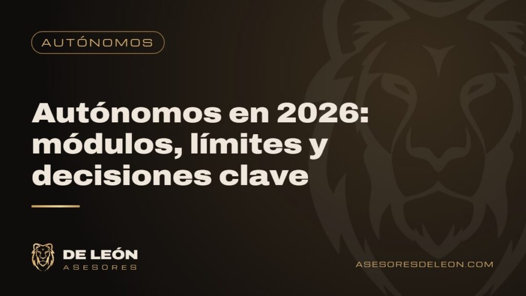 Autónomos en 2026: módulos, límites y decisiones clave