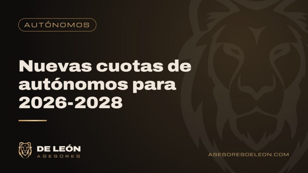 Nuevas cuotas de autónomos para 2026-2028