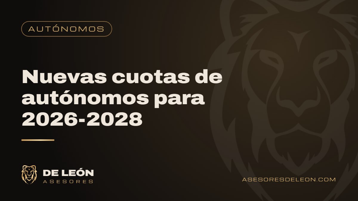Nuevas cuotas de autónomos para 2026-2028
